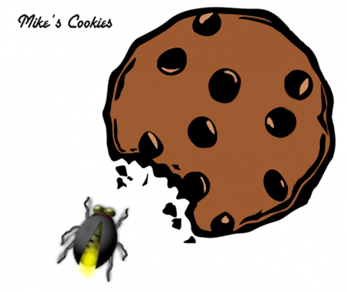 Lightning Bug with Cookie A lightning bug eating a large cookie