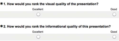 Sample Digital Poll Screenshot of a sample poll from the website SurveyMonkey