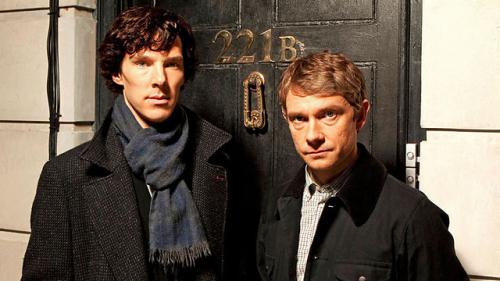 Sherlock and Dr. Watson Photo of Sherlock Holmes and Dr. Watson from the BBC series Sherlock