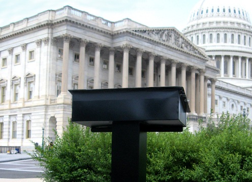 Podium Outside Capitol Podium outside the Capitol