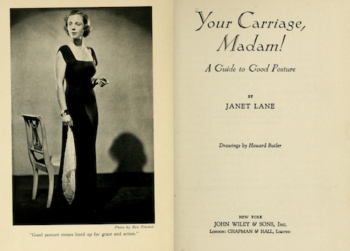 Your Carriage, Madam Title page and image from book entitled Your Carriage, Madam