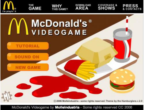 McDonald's Video Game Screenshot of McDonald's Videogame