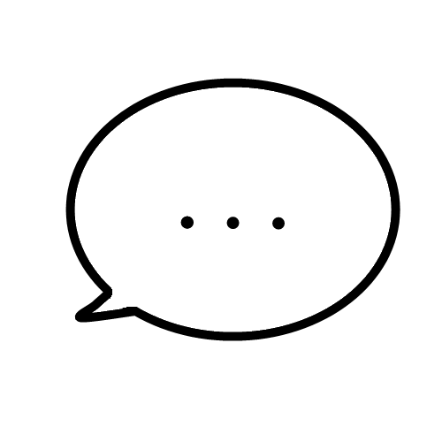 Empty Speech Bubble Speech bubble with an ellipsis inside