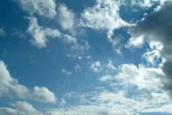 Blue sky with clouds